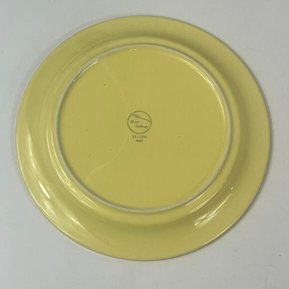 Nancy Calhoun Plate Yellow Japan Stoneware Dessert Salad Replacement Vtg - Picture 2 of 6